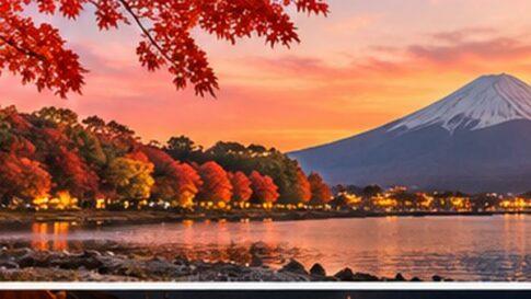 富士河口湖紅葉まつり2026はいつ？見頃・ライトアップ・駐車場の注意点